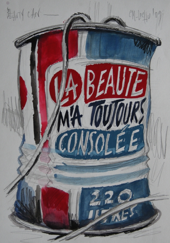 LA BEAUTE M'A TOUJOURS CONSOLEE - 30x21